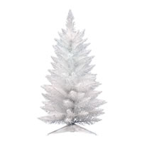 Vickerman Sparkle White Spruce Pencil Artificial Christmas Tree
