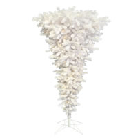 Vickerman 5.5' x 38" White Upside Down Artificial Christmas Tree