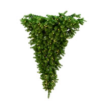 Vickerman Upside Down Artificial Christmas Half Tree