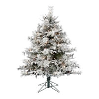 Vickerman Flocked Cheshire Artificial Christmas Tree