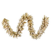 Vickerman Artificial Frosted Gold Fir Garland