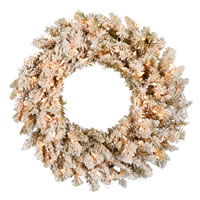 Vickerman Artificial Frosted Gold Fir Wreath