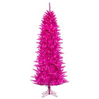 Vickerman Hot Pink Artificial Christmas Tree 