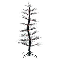 Vickerman Black Cedar Artificial Halloween Tree