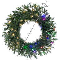 Vickerman Concolor Blue Green Artificial Wreath