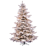 Vickerman Flocked Sierra Fir Artificial Christmas Tree