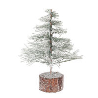Vickerman Flocked Village Tabletop Artificial Christmas Tree