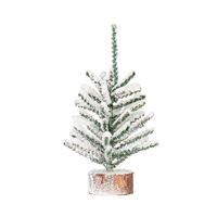 Vickerman Flocked Mini Pine Tabletop Artificial Christmas Tree