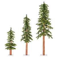 Vickerman Natural Alpine Artificial Christmas Tree Set 