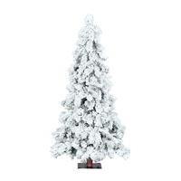 Vickerman Flocked Spruce Alpine Artificial Christmas Tree