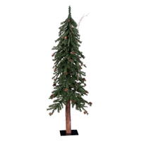 Vickerman Artificial Alpine Tree with Pine Cones & Vine