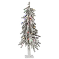 Vickerman Flocked Alpine Artificial Christmas Tree