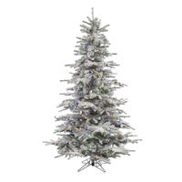 Vickerman Flocked Sierra Fir Artificial Christmas Tree