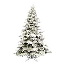 Vickerman Flocked Utica Fir Artificial Christmas Tree