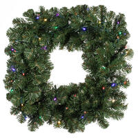 Vickerman Artificial Oregon Square Fir Wreath