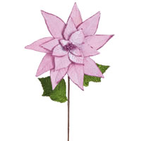 Vickerman Artificial Poinsettia Stem Floral Stem