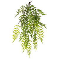 34" Green Bracken Fern Hanging Bush UV
