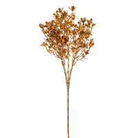 23" Gold Glitter Wild Flower Spray 3/Bag
