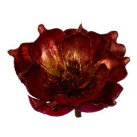 Vickerman 7" Gold Glitter Magnolia Clip