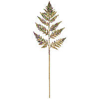 Vickerman Mardi Grass Glitter Fern Spray