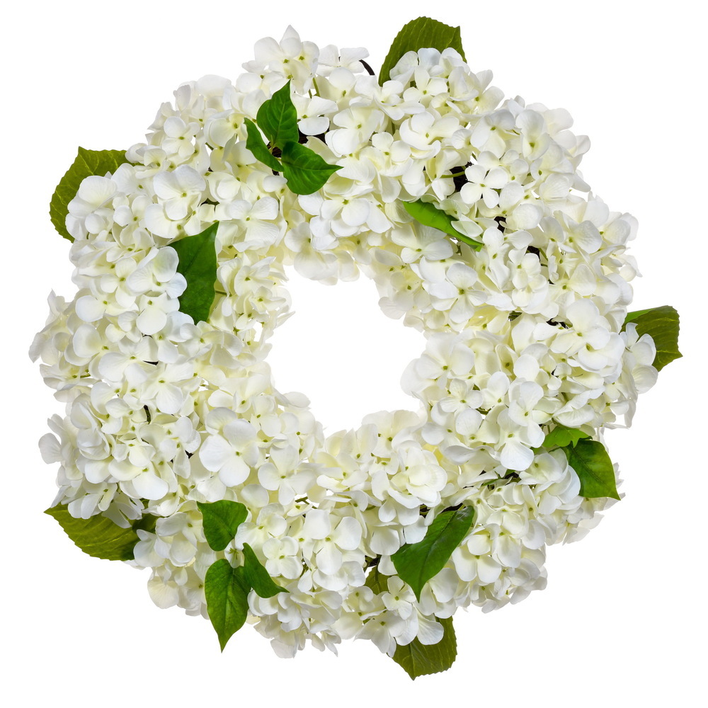 FreshTouch Bigleaf Hydrangea Wreath UV