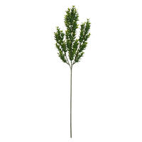 25.5" Green Mini Leaf Bush 4/Pk UV Coat
