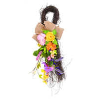 28" Bright Mixed Floral Teardrop