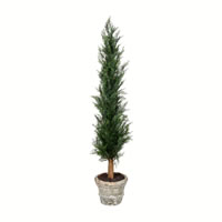 Vickerman Artificial Potted Cedar Tree Full