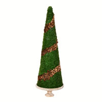 Vickerman Artificial Cone Shape Cedar Tree Pinecone Accents