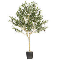 Vickerman Artificial Green Olive Tree in Pot
