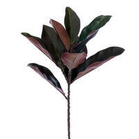 20" Green Magnolia Leaf Spray 3/Bag