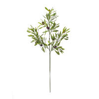 26" Green Olive Leaf Spray 3/pk
