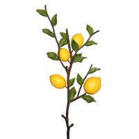 Vickerman Artificial Green and Yellow Lemon Spray