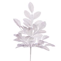 Vickerman Artificial 25" Apple Leaf Glitter Bush