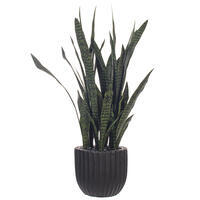 47" Dark Green Sansevieria Potted UV