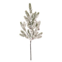 Vickerman Artificial Snowy Glitter Pinecone Fir Spray
