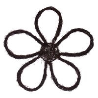 Vickerman 24"H x 24"W Flower Outline Wreath
