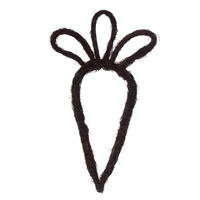 Vickerman 23"H x 12"W Carrot Outline Wreath