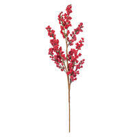 Vickerman Artificial Red Ice Berry Spray 