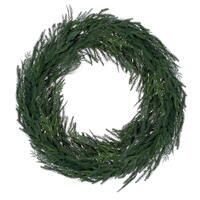 28" Green Soft Norfolk Pine Mix Wreath