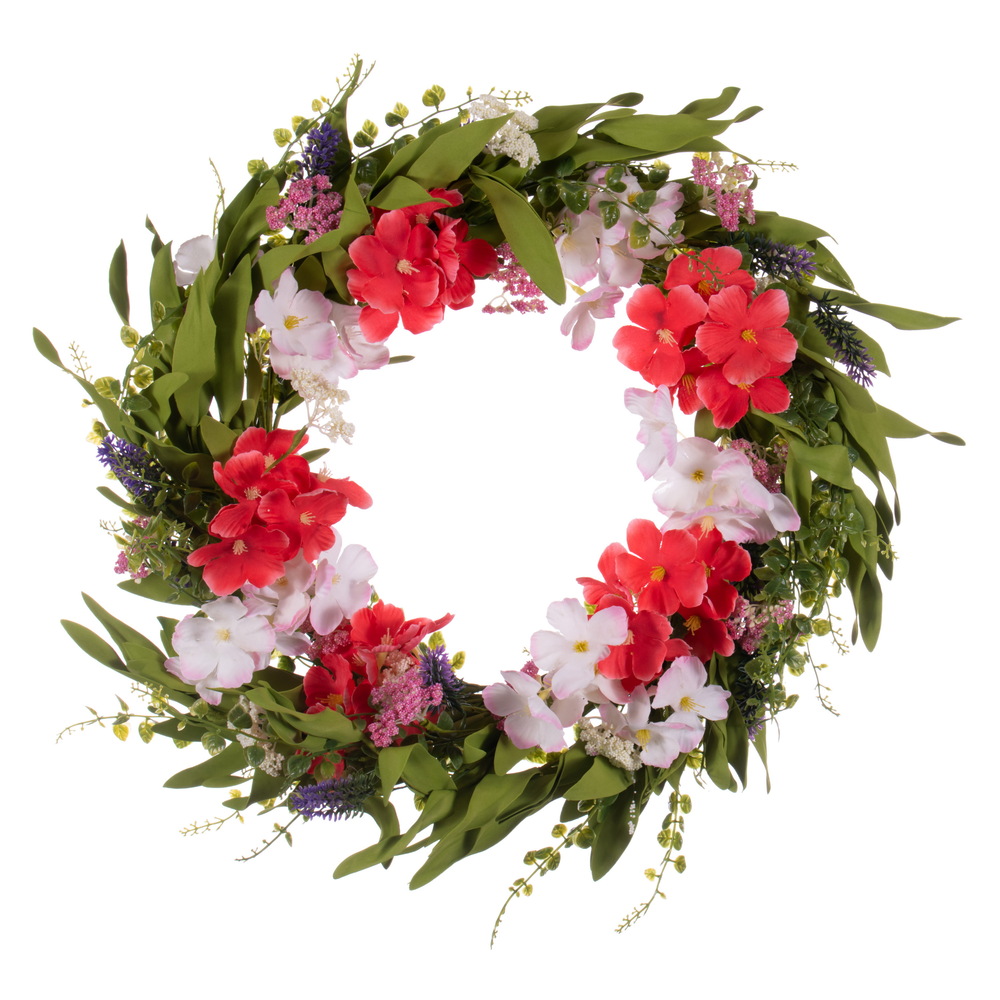 22" Mixed Floral Wreath