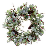 22" Green Leaf Wreath