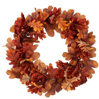 Vickerman Orange Autumn Artificial Oak Leaf Collection