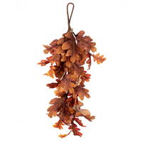 Vickerman Orange Autumn Artificial Oak Leaf Collection