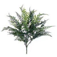 24" Green Ostrich Fern Bush UV