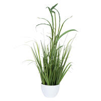 Vickerman Potted Artificial Bamboo and Grass