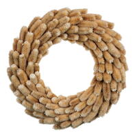 18" Cream Natural Thistle Wreath