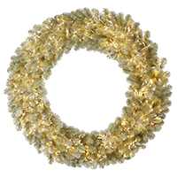 Vickerman Champagne Artificial Christmas Wreath