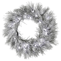 Vickerman Flocked Alder Long Needle Pine Artificial Christmas Series