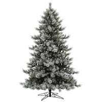 Vickerman Flocked Cayce Pine Artificial Christmas Tree